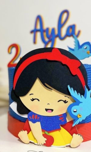 Arquivo De Corte Topo De Bolo Branca De Neve Em Camadas 1181