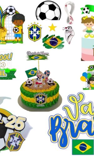 Arquivo de Corte Topo de Bolo - Brasil 25 Temas Combo