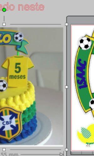 Arquivo de Corte - Topo de Bolo Brasil Menino - Studio