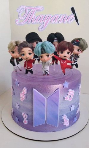 Arquivo de Corte Topo de Bolo Bts Cute