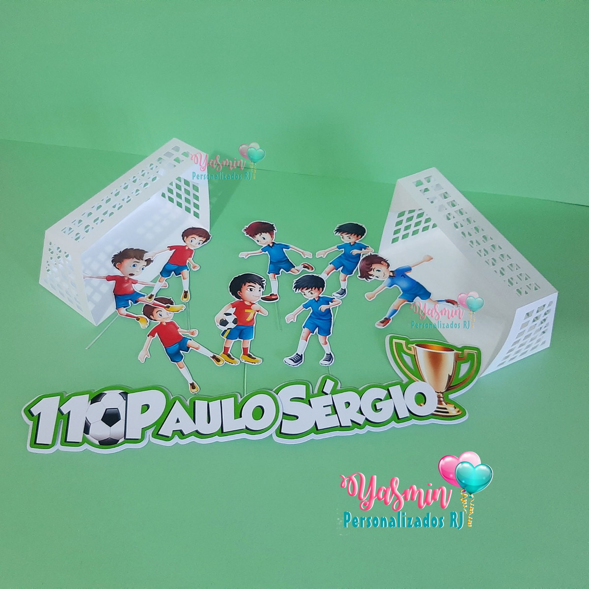 Arquivo de Corte Topo de Bolo Campo de Futebol