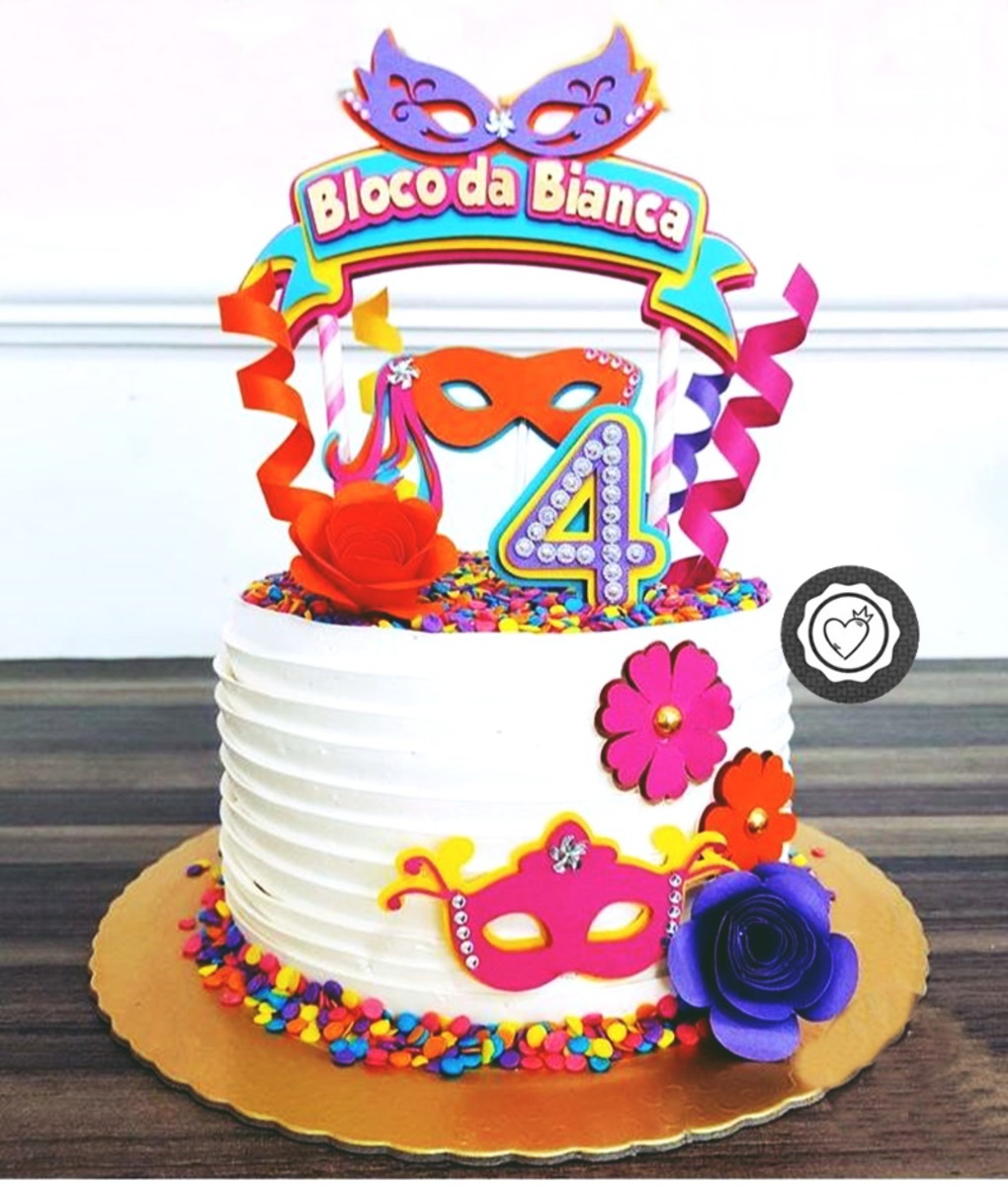 Arquivo de corte topo de bolo Carnaval