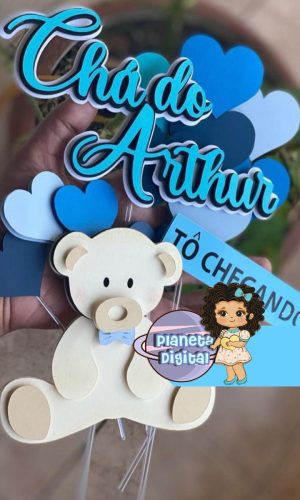 Arquivo de Corte topo de bolo Chá de bebe #182