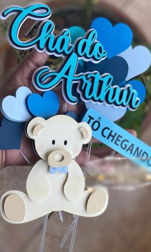 Arquivo de Corte Topo de Bolo Chá de Bebe