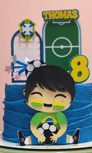 Arquivo de Corte Topo de Bolo Copa - Brasil em Camadas 1521