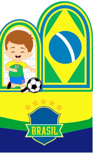 Arquivo de Corte: Topo de Bolo Copa do Mundo Brasil 050