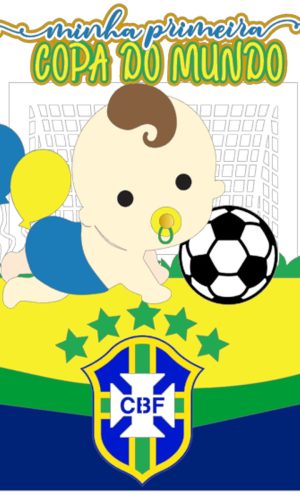 Arquivo de Corte: Topo de Bolo Copa do Mundo Brasil Boy 058