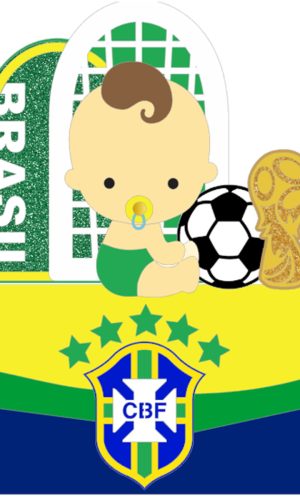 Arquivo de Corte: Topo de Bolo Copa do Mundo Brasil Boy 059