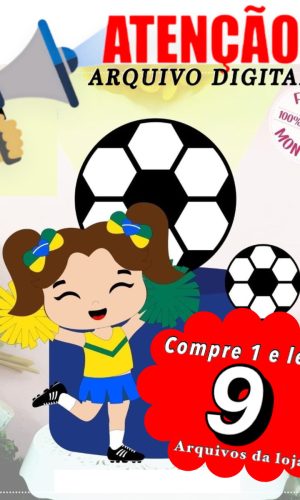 Arquivo de Corte Topo de Bolo - Copa do Mundo Torcedora Bb