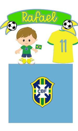 Arquivo de Corte Topo de Bolo Copa Futebol