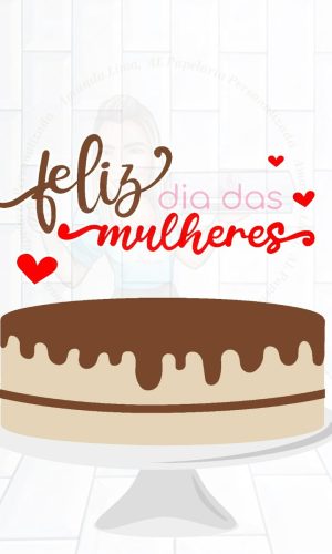 Arquivo de Corte Topo de Bolo - Dia da Mulher 002