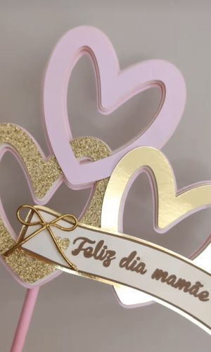 Arquivo de Corte Topo de Bolo Dia das Mães #1140#