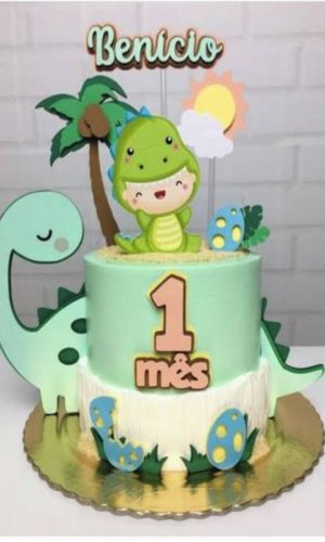Arquivo de Corte Topo de Bolo Dino Baby 05