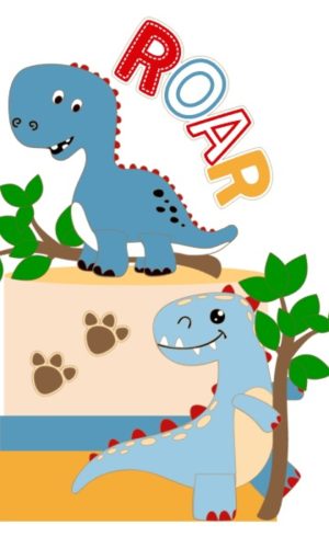 Arquivo de Corte Topo de Bolo Dino Cute