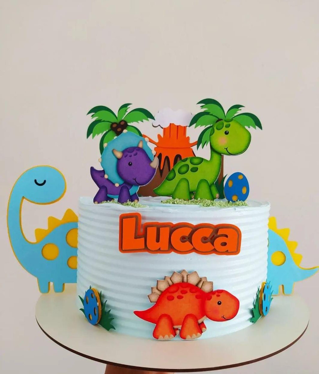Arquivo de Corte Topo de Bolo Dinossaro Baby 3 - Imagem 3