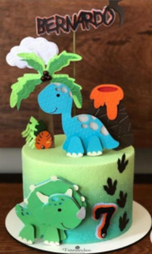 Arquivo de Corte Topo de Bolo Dinossauro Cute + Brinde-0032