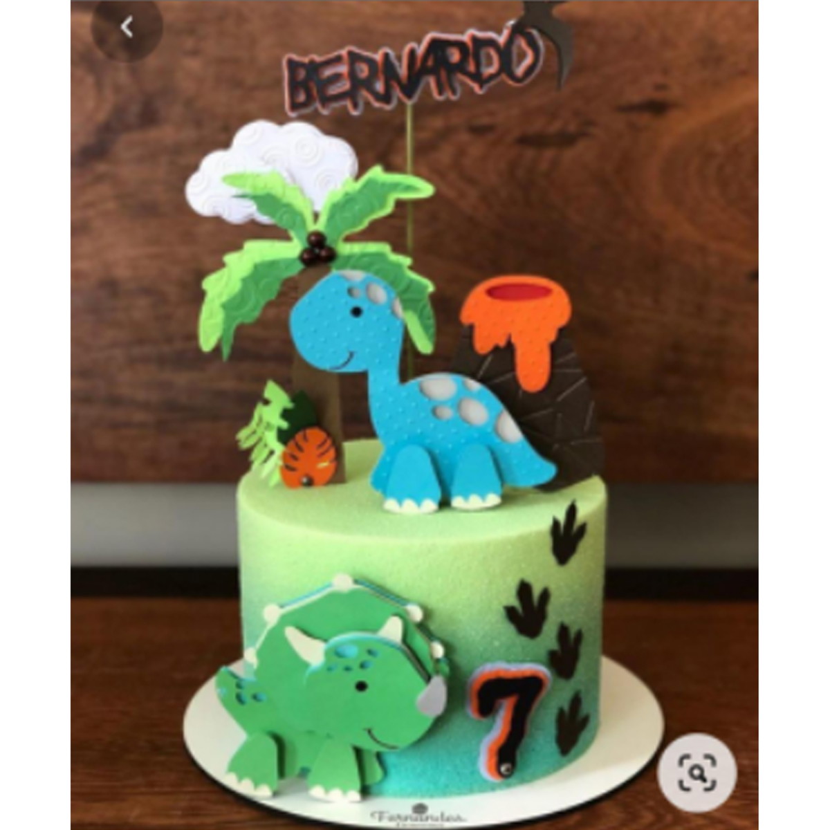 Arquivo de Corte Topo de Bolo Dinossauro Cute + Brinde-0032