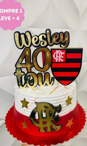 Arquivo de Corte Topo de Bolo Flamengo Quarentou