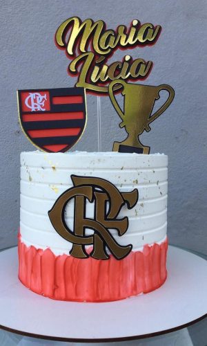 Arquivo de Corte Topo de Bolo Flamengo Camadas