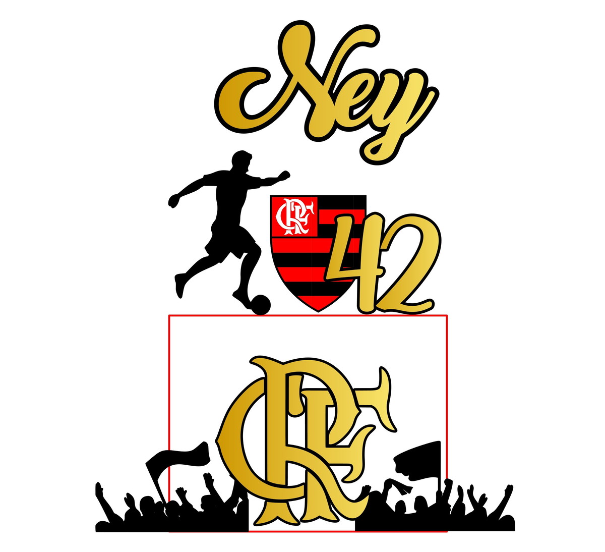 Arquivo de Corte Topo de Bolo Flamengo Studio 001