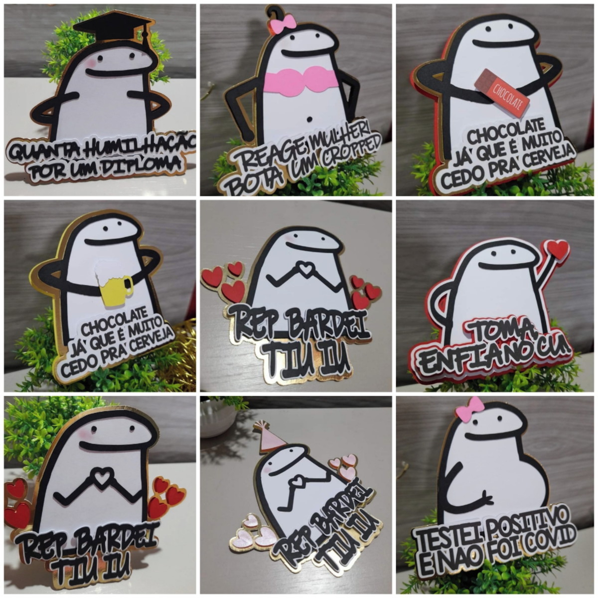 Arquivo de Corte Topo de Bolo Flork (15 Modelos) #1044#