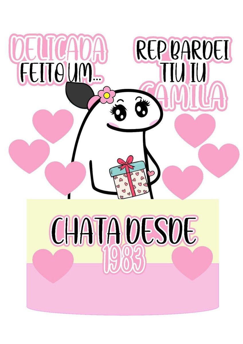 Arquivo de Corte Topo de Bolo Flork Chata