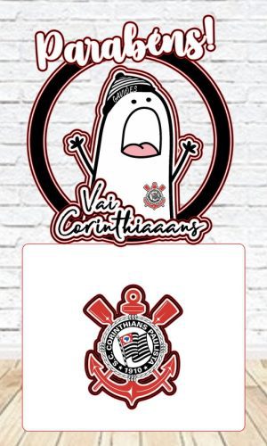 Arquivo de Corte Topo de Bolo Flork Timão Studio