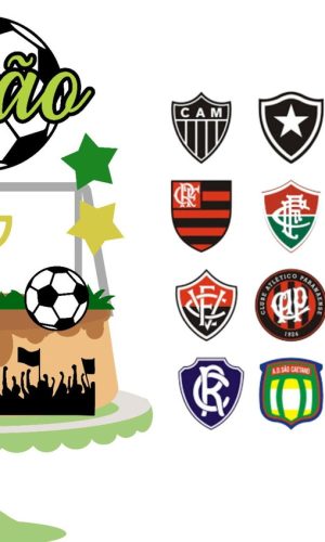 Arquivo de corte Topo de Bolo Futebol 03
