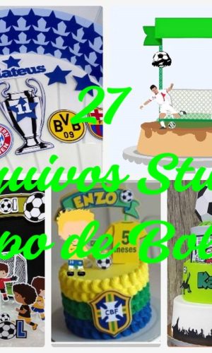 Arquivo de Corte Topo de Bolo - Futebol