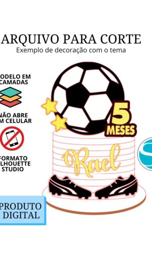 Arquivo de Corte Topo de Bolo - Futebol 2