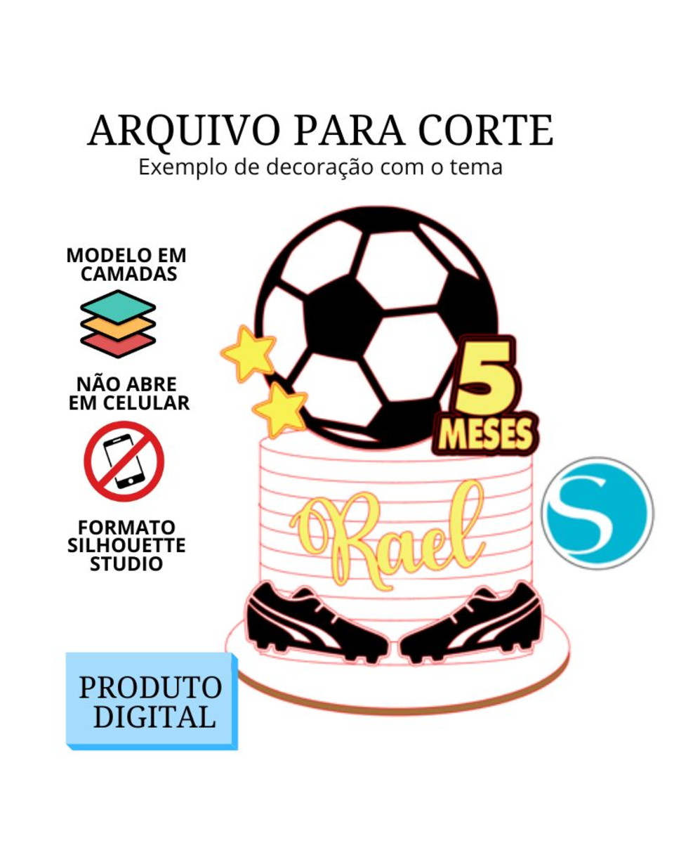Arquivo de Corte Topo de Bolo - Futebol 2