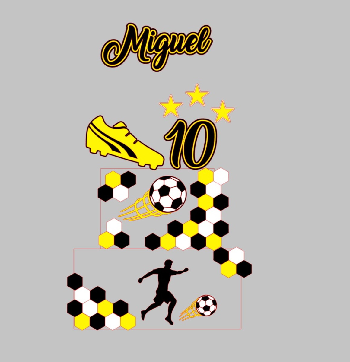 Arquivo de Corte Topo de Bolo Futebol 3