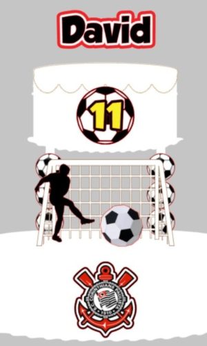 Arquivo de Corte Topo de Bolo Futebol