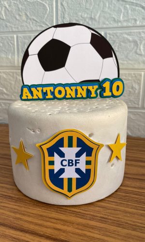 Arquivo de Corte Topo de Bolo Futebol Brasil