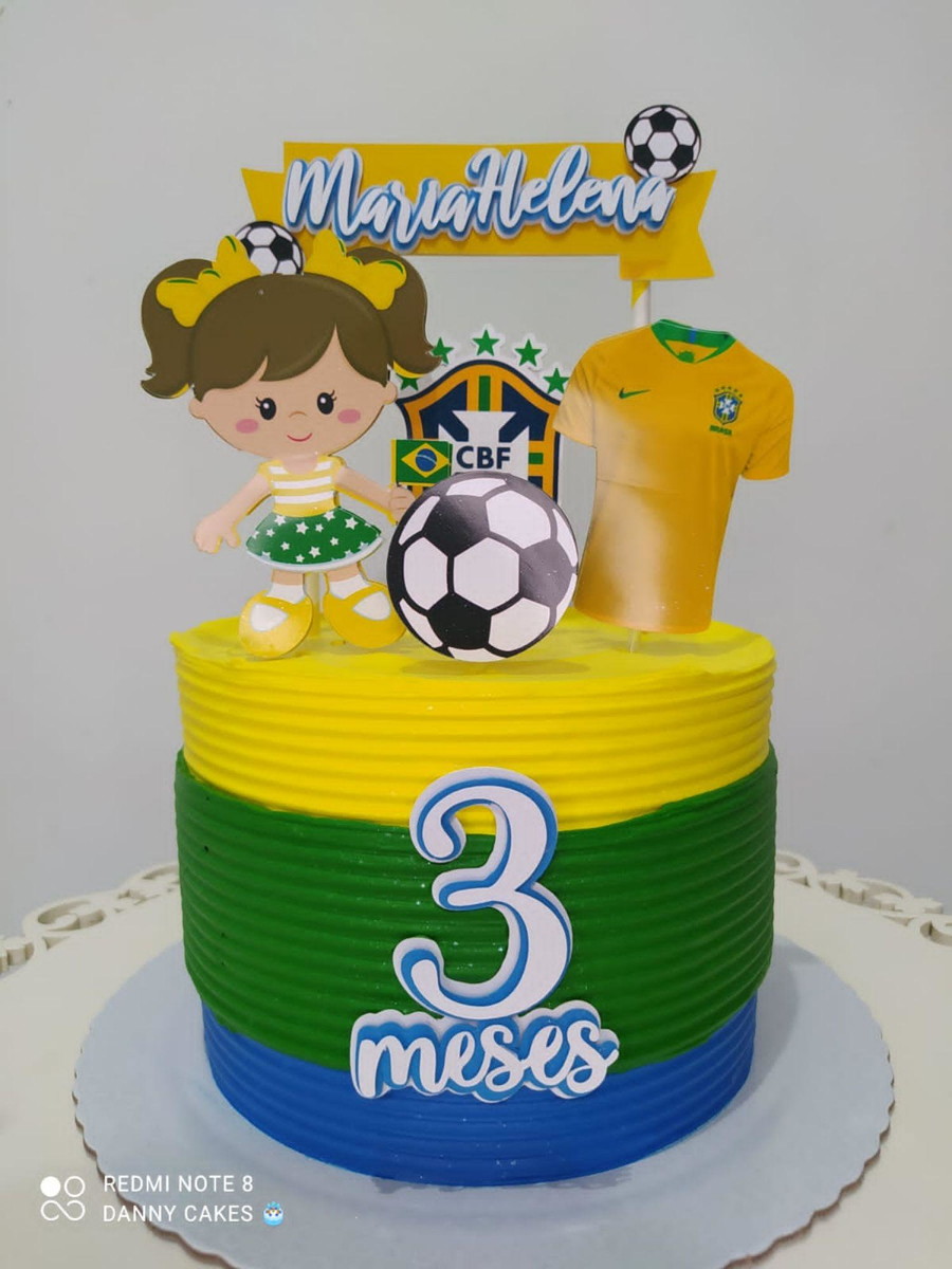 Arquivo de Corte Topo de Bolo Futebol