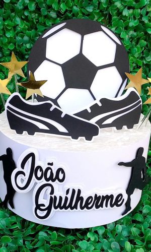 Arquivo de Corte Topo de Bolo Futebol Camadas