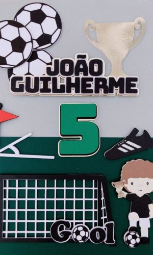 Arquivo de corte Topo de bolo Futebol - Camadas
