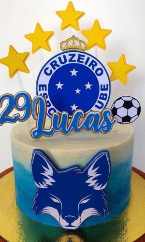 Arquivo de Corte Topo de Bolo Futebol Cruzeiro #15250