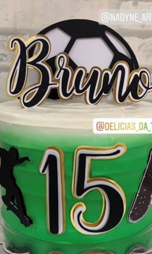 Arquivo de corte Topo de Bolo Futebol e Skate
