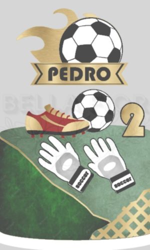 Arquivo de Corte Topo de Bolo Futebol em Camadas 75 - Bf