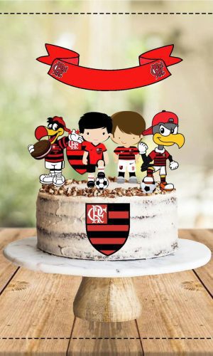 Arquivo de Corte Topo de Bolo Futebol Flamengo 5
