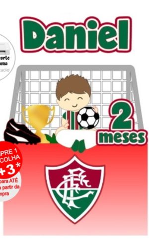 Arquivo de Corte Topo de Bolo Futebol - Flu Bebê