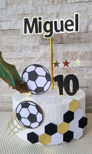Combo + Arquivo de Corte - Topo de Bolo - Futebol