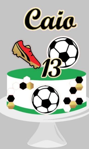 Arquivo de Corte : Topo de Bolo Futebol