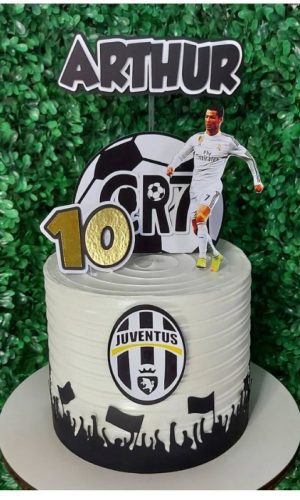 Arquivo de corte topo de bolo futebol Juventus