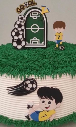 Arquivo de Corte Topo de Bolo Futebol