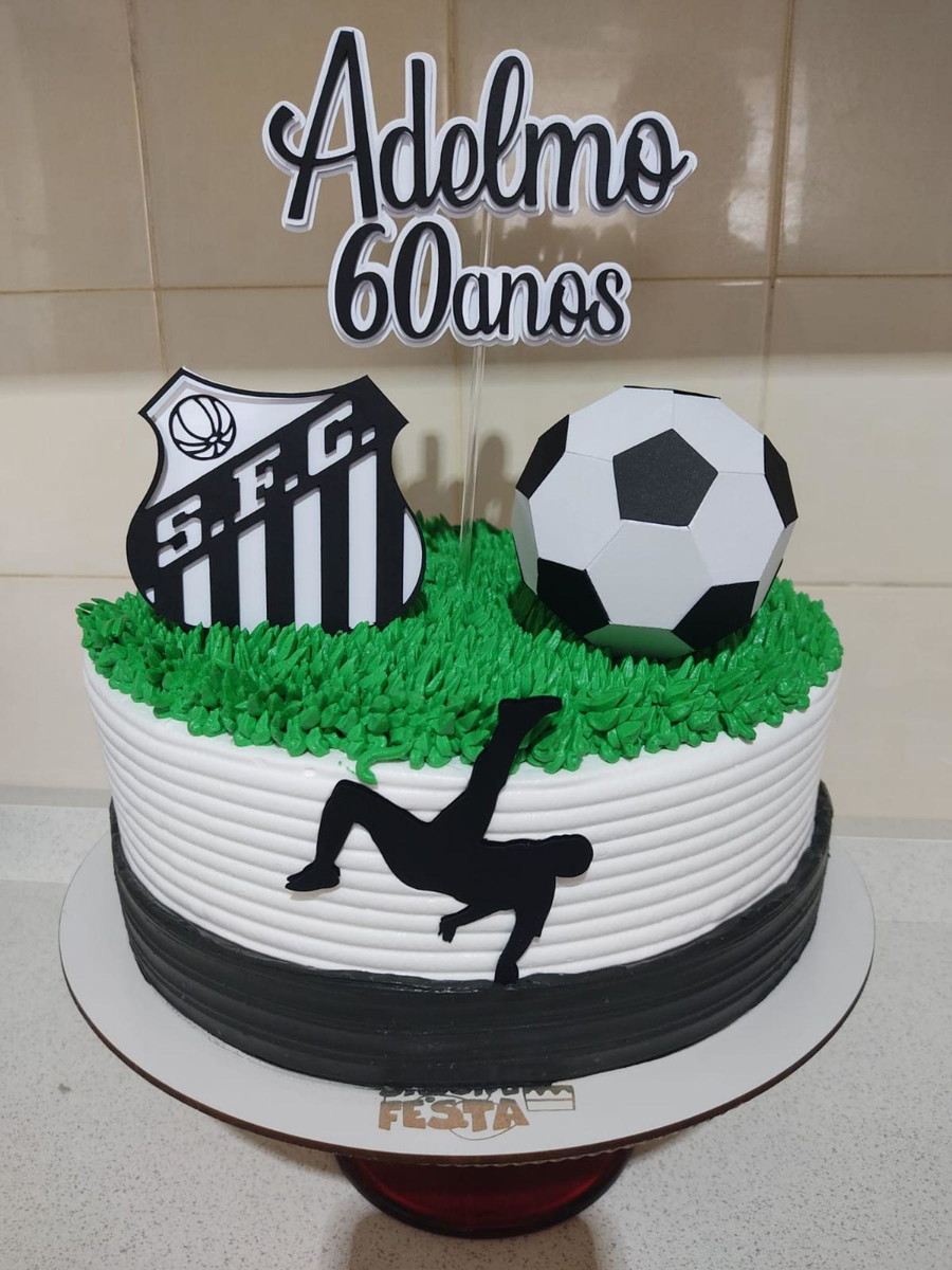 Arquivo De Corte Topo De Bolo Futebol