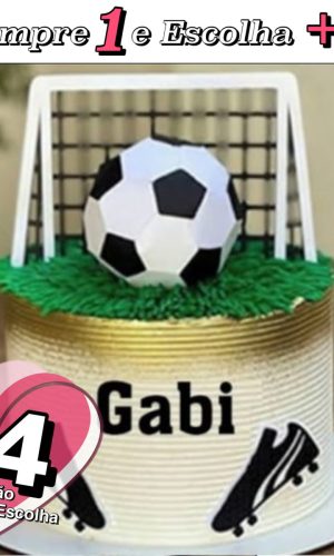 Arquivo de Corte Topo de Bolo Futebol Théo - Studio