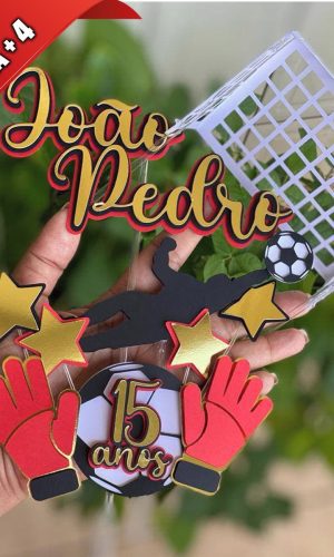 Arquivo de Corte Topo de Bolo Futebol