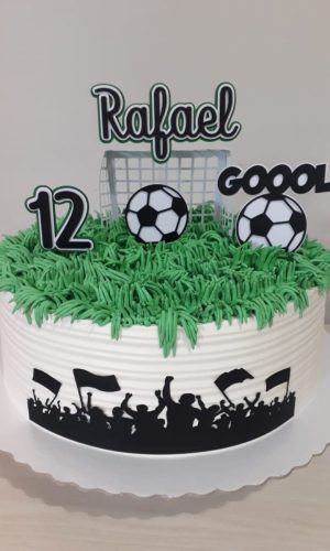 Arquivo de Corte Topo de Bolo Futebol Torcida, Bola